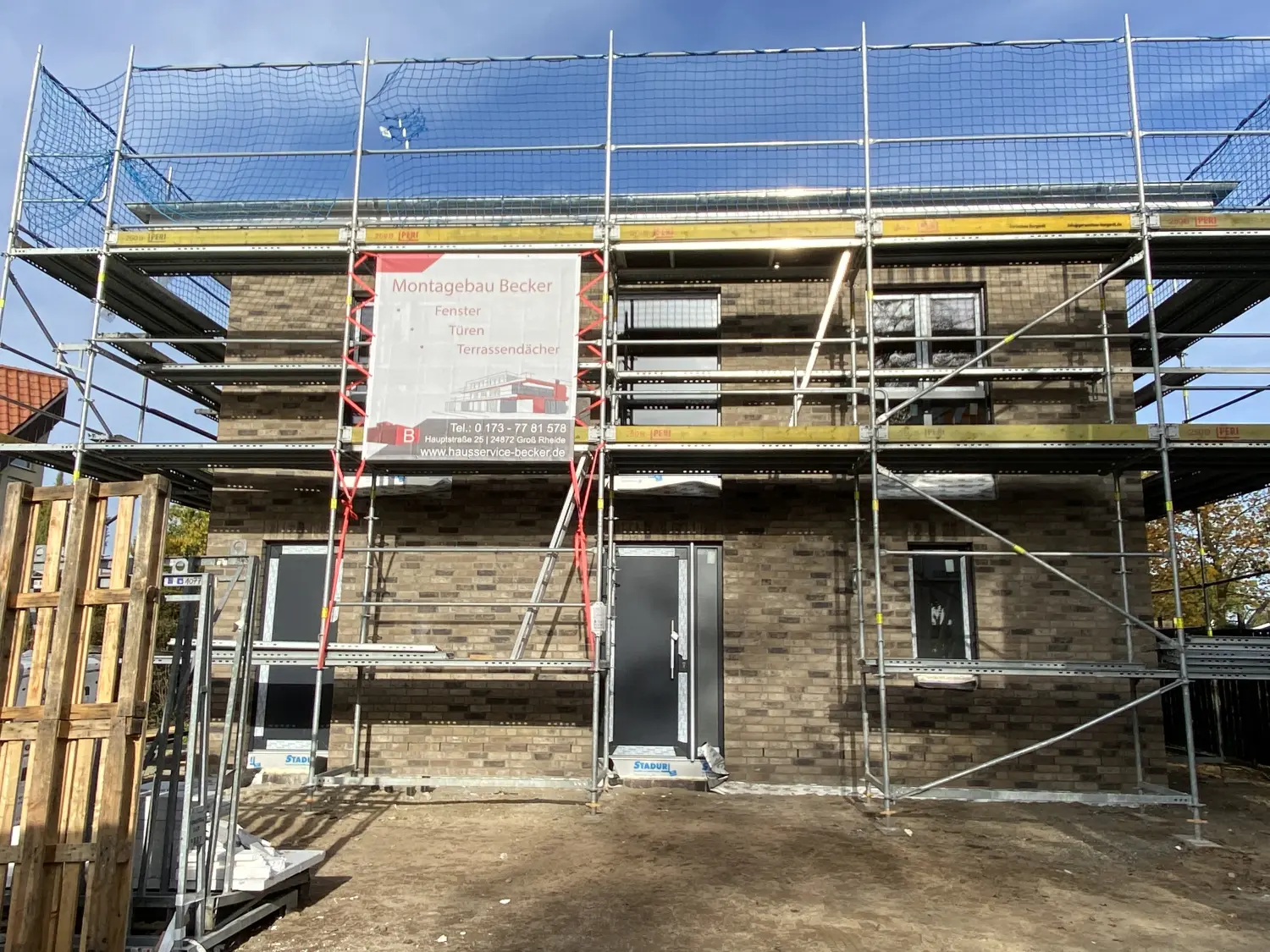 Baustellenprojekt der Montagebau Becker GmbH